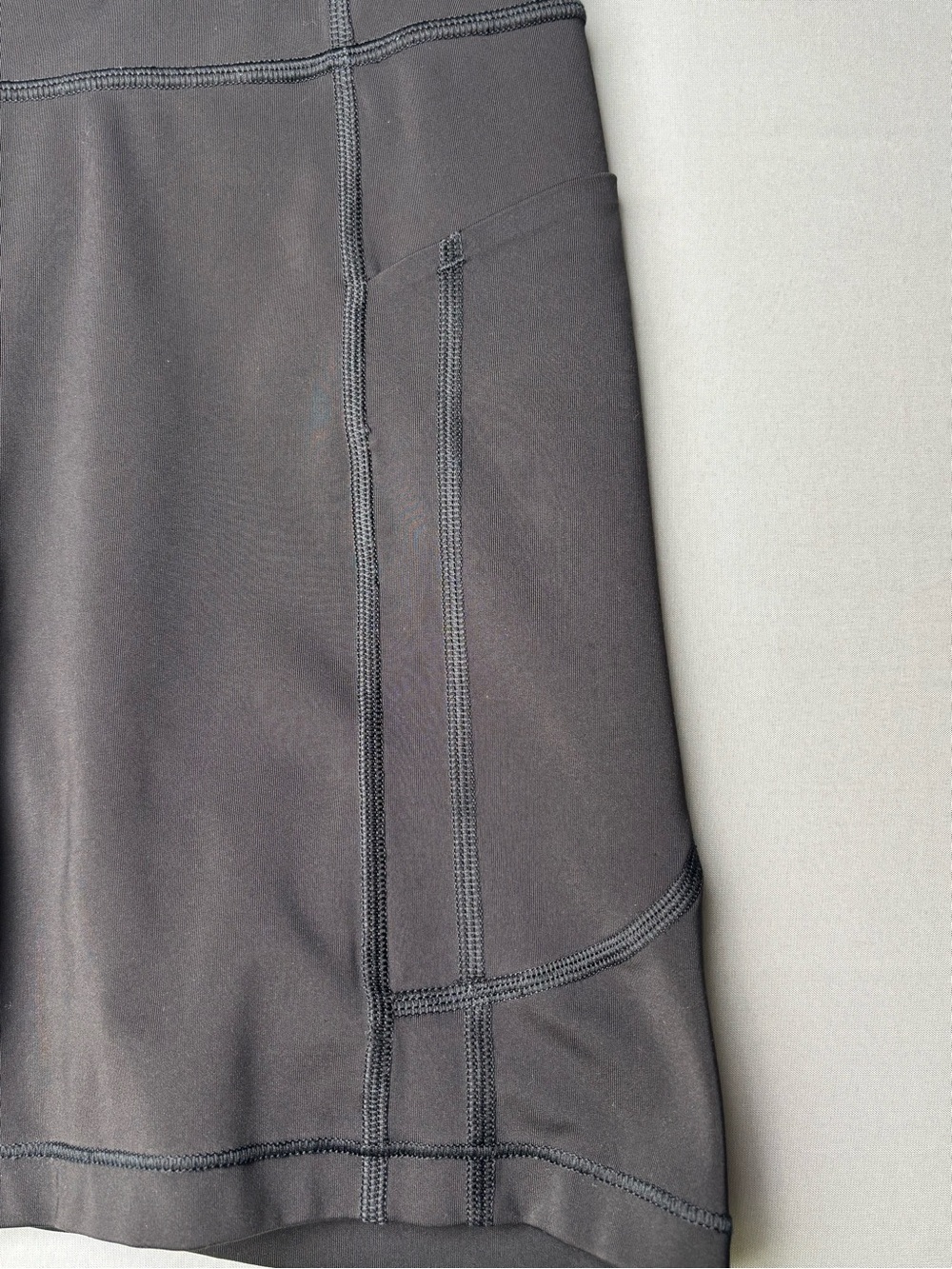 Athleta Ultima Chaturanga Black High Rise Compression Biker Shorts Size M - Picture 5 of 8